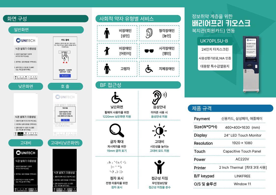 복지관 키오스크 화면 구성